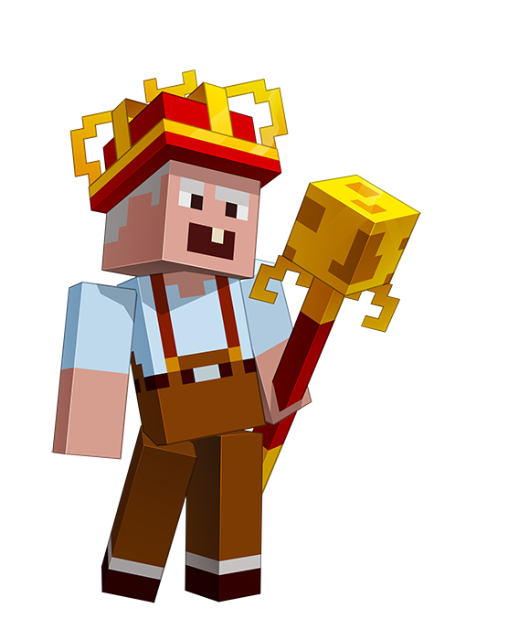 Minecraft Character with Crown